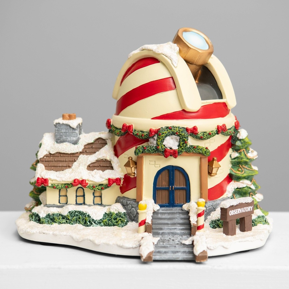 Hawthorne Village Rudolph Christmas Town North Pole Observatory Xmas Light Up